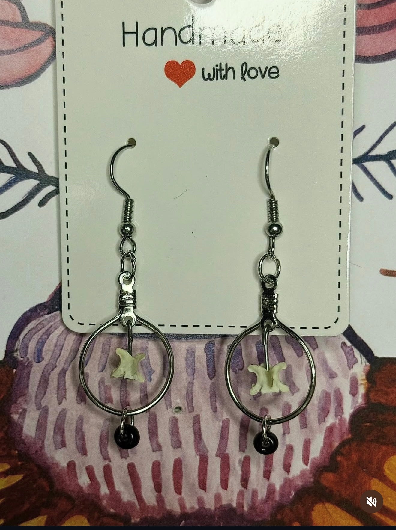 Rattlesnake vert earrings