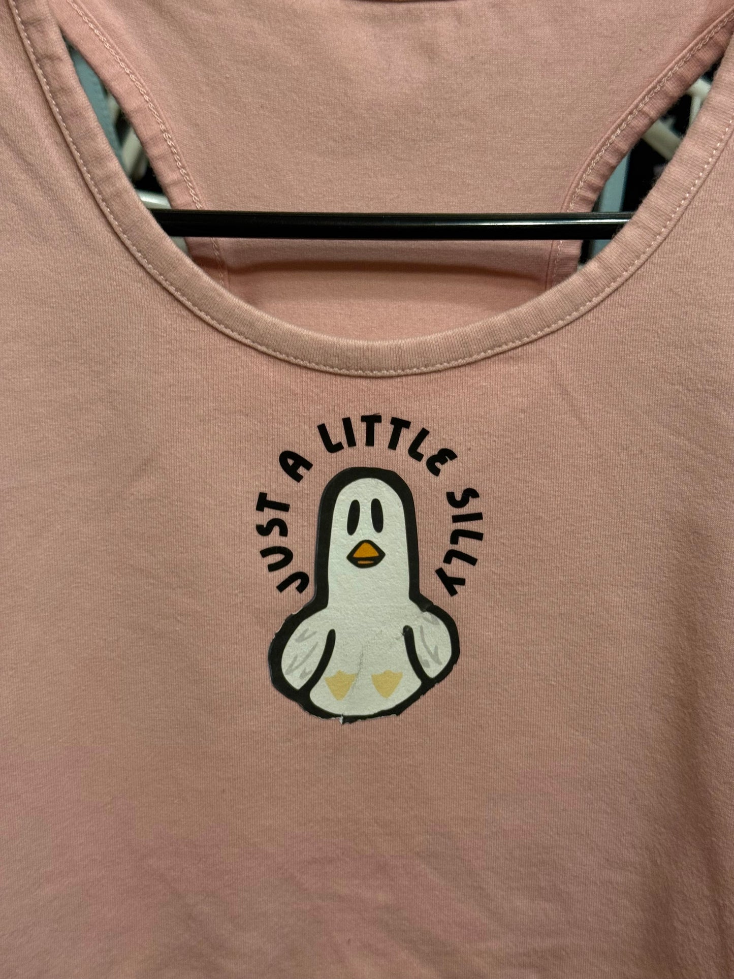 Silly Goose Racerback Cropped Tank - WOMENS SMALL