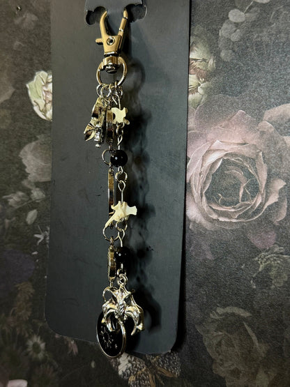 alternative rattlesnake vert bag charm/keychain