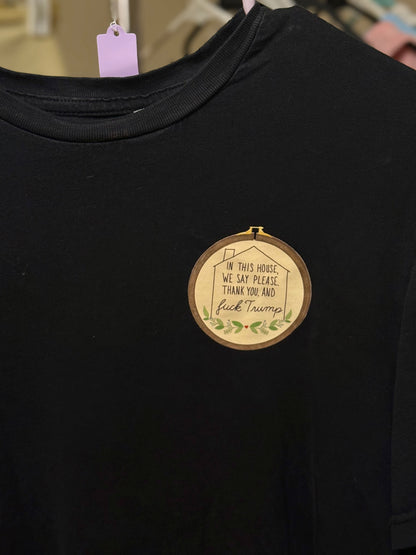 Embroidery Hoop T-Shirt - UNISEX MEDIUM