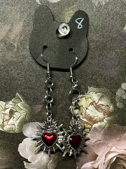 Tear in my heart earrings