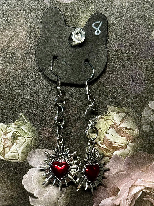 Tear in my heart earrings