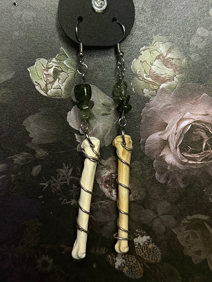 Bone doctor earrings