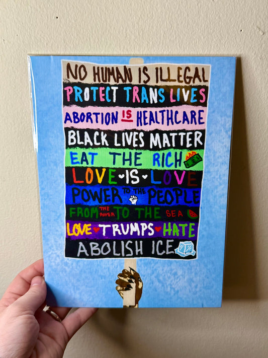 Protest Poster Print