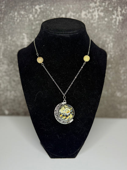 Rotating Moon W/ Butterfly Wings