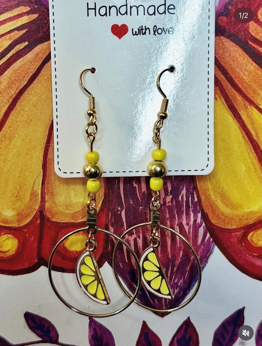 lemon drop earrings