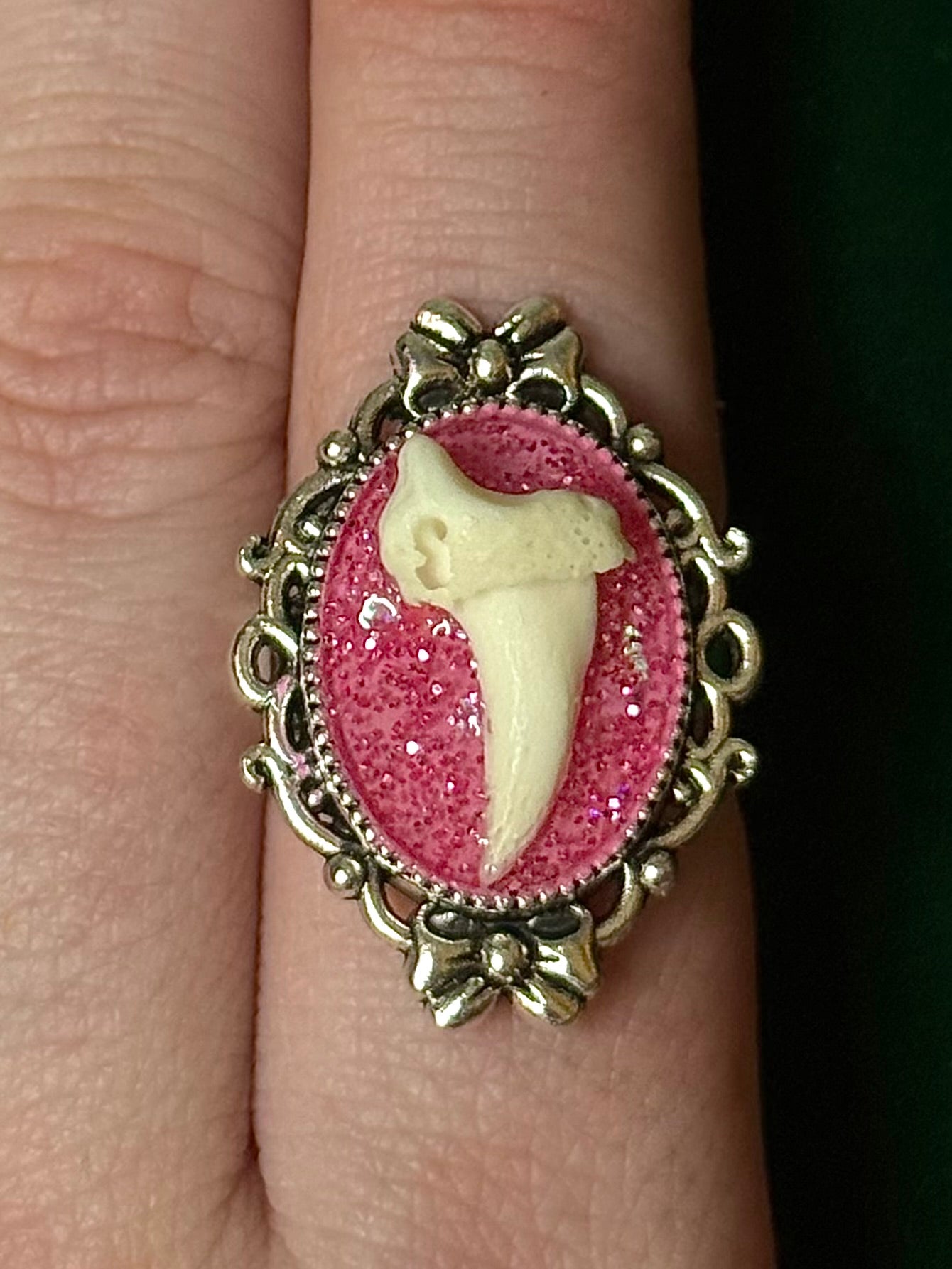 Silver bone rings