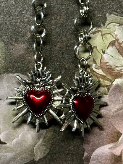 Tear in my heart earrings