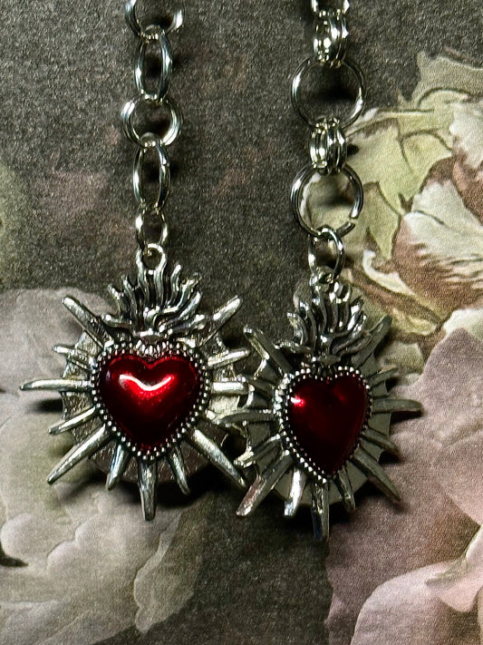Tear in my heart earrings