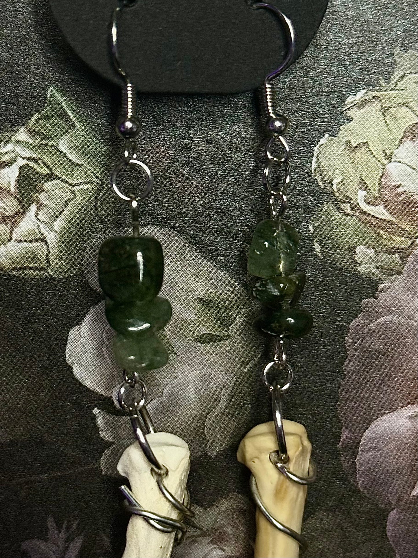 Bone doctor earrings