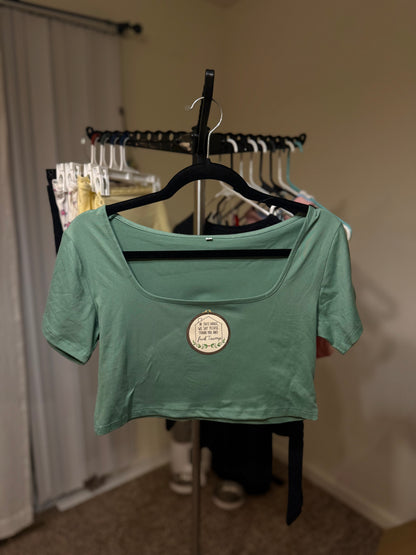 Embroidery Hoop Super Crop Top - WOMENS LARGE