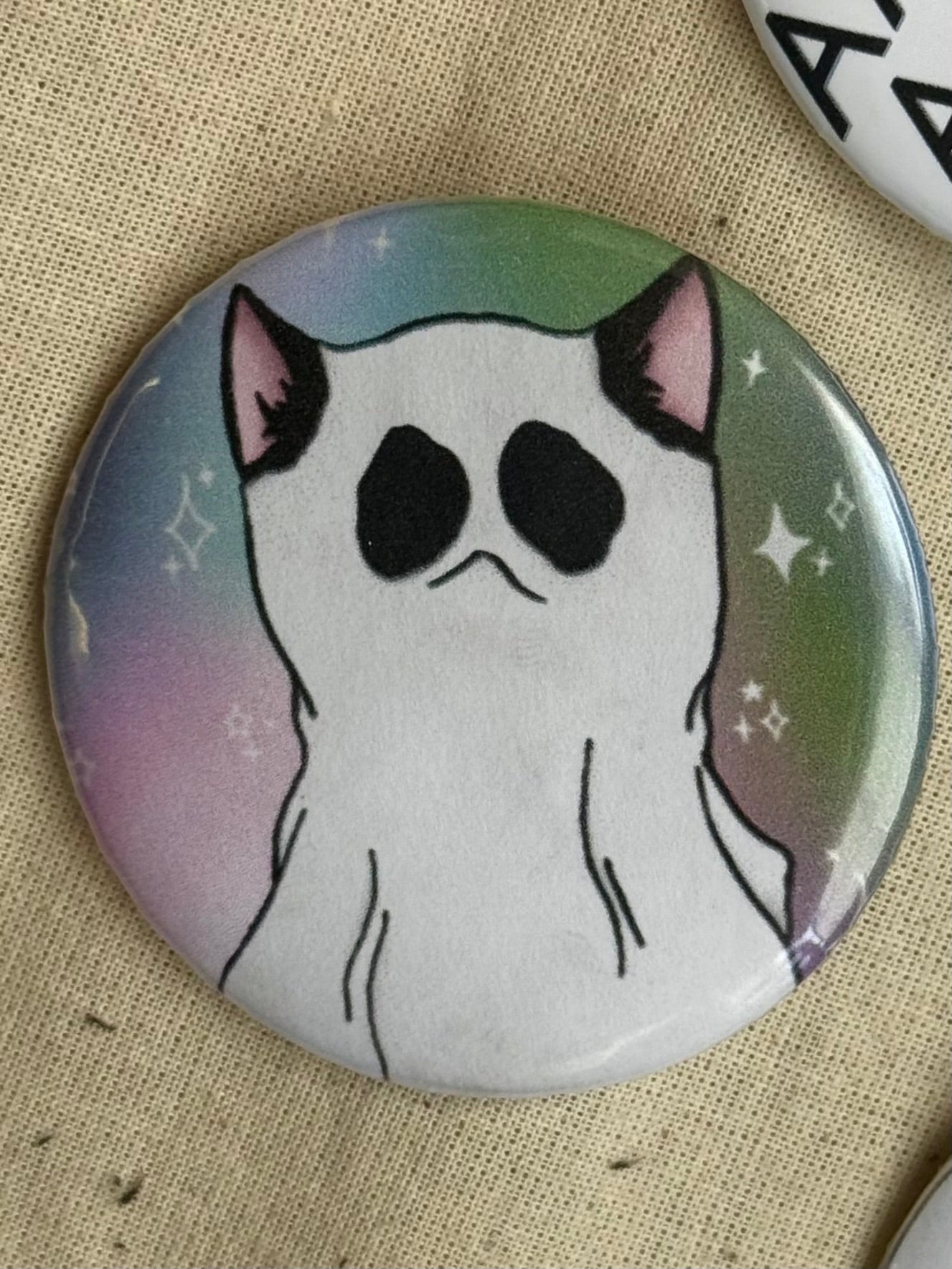 Ghost Kitty button