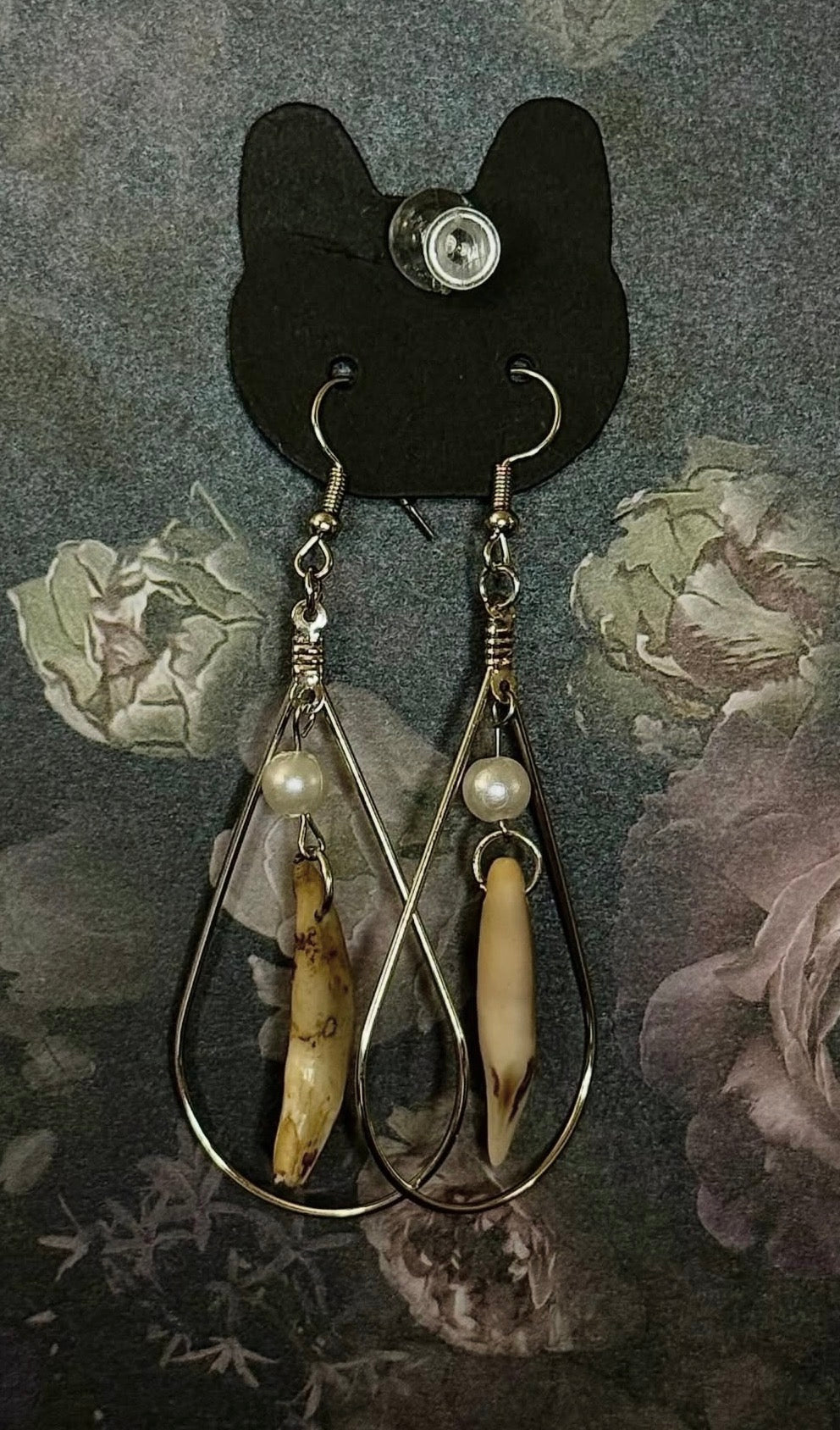 animal fang earrings